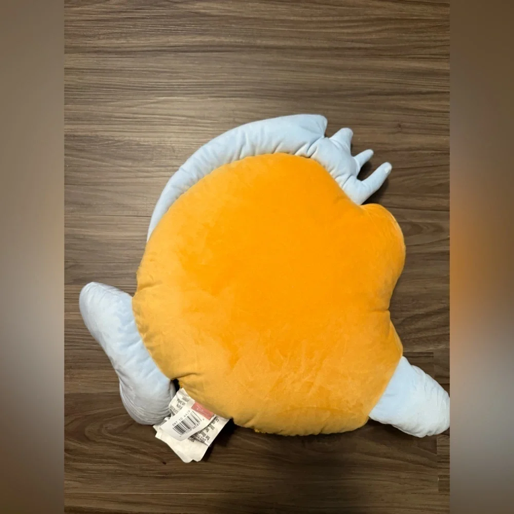 Pillowfort Disney Yellow and Light Blue Flounder Accent Decorative Pillow OS-NWT